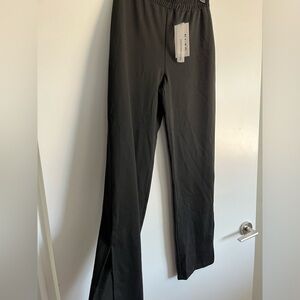 Black Dress Jumpsuit with Tapered Legs
